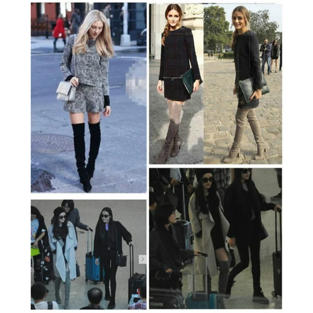 Women’s Over-the-Knee Black Suede Boots